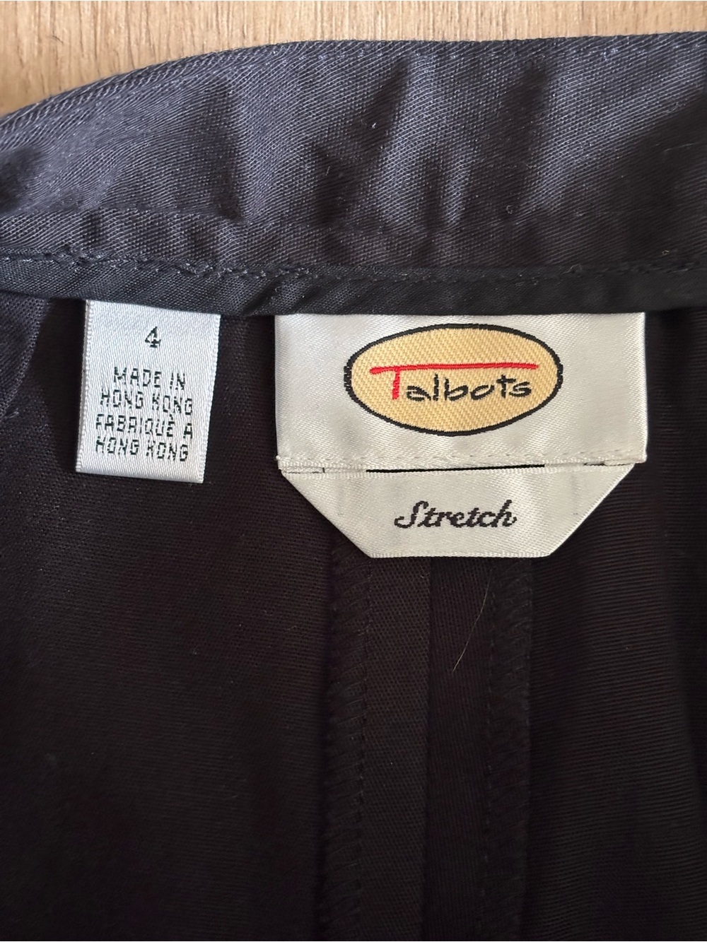 Vintage Talbots Dress Pants Women’s 4 Black Cotton - Picture 7 of 8